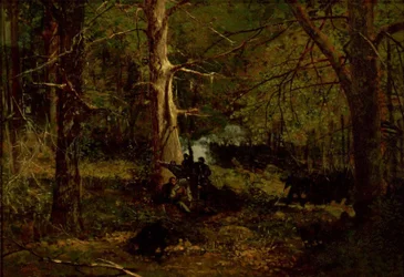 Escarmouche dans la forêt